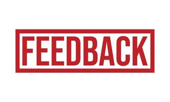 Feedback Gummi Briefmarke Siegel Vektor