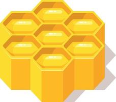 Vektor Grafik von ein Bienenwabe, 3d Clip Kunst