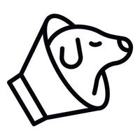 medicinsk hund vård ikon översikt vektor. sällskapsdjur djur- vektor
