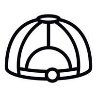 modern Deckel Symbol Gliederung Vektor. Vorderseite Hut vektor