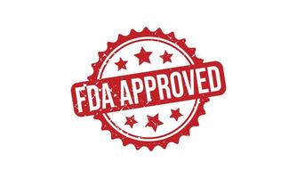 FDA genehmigt Briefmarke Siegel Vektor Illustration