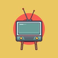 Retro TV Set Vector