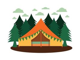Camping Zelt Vektor Design Illustration