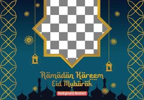 redigerbar ramadan försäljning affisch mall. med mandala ornament, lyktor och de silhuett av en moskén. design för social media, baner, hälsning kort och webb. islamic Semester vektor illustration