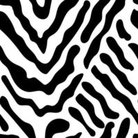 schwarz und Weiß Zebra Haut nahtlos Hintergrund vektor
