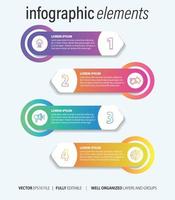 företag infographic med modern design vektor. vektor