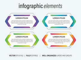 Geschäft Infografik mit modern Design Vektor. vektor