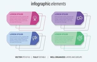 företag infographic med modern design vektor. vektor