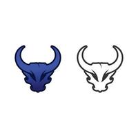 Bull Horn Logo und Symbol Vorlage Symbole App vektor