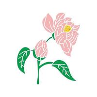 blomma blad illustration designmall vektor