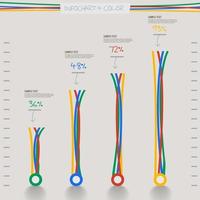 Geschäftskonzept Illustrationen Infografik vektor