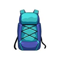 Natur Wandern Rucksack Karikatur Vektor Illustration