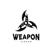 kerambit Logo, Indonesien Kampf Waffe Vektor, Ninja Kampf Werkzeug einfach Design, Vorlage Illustration Symbol Symbol vektor