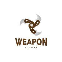 kerambit logotyp, indonesien stridande vapen vektor, ninja stridande verktyg enkel design, mall illustration symbol ikon vektor