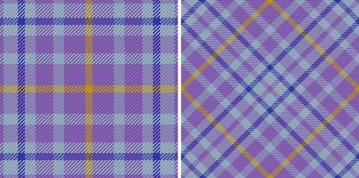 Stoff Vektor überprüfen. Textil- Plaid Hintergrund. Tartan Muster Textur nahtlos.