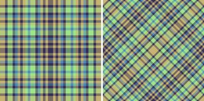 prüfen Hintergrund Vektor. Muster nahtlos Plaid. Textur Stoff Tartan Textil. vektor