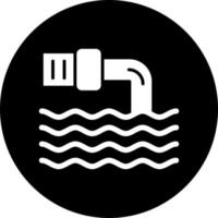 Abfall Wasser Vektor Symbol Stil