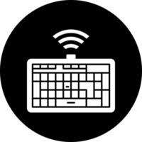trådlös tangentbord vektor ikon stil