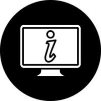 online die Info Vektor Symbol Stil