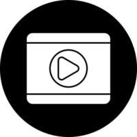 Video Spieler Vektor Symbol Stil