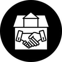 Haus Deal Vektor Symbol Stil