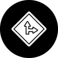 Seite Straße richtig Vektor Symbol Stil