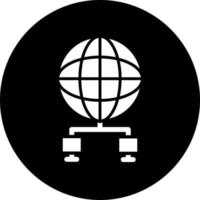 global Netzwerk Vektor Symbol Stil