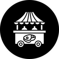 Fleisch Stall Vektor Symbol Stil