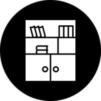 Bibliothek Kabinett Vektor Symbol Stil