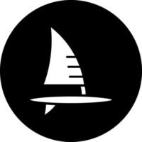 Windsurfen Vektor Symbol Stil