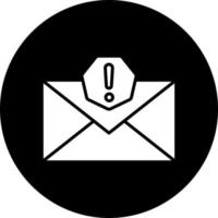 Spam Email Vektor Symbol Stil