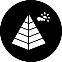 pyramid vektor ikon stil