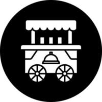 Essen Wagen Vektor Symbol Stil