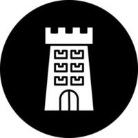 Schloss Turm Vektor Symbol Stil