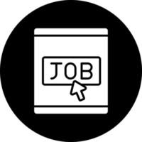 Job Buchung Vektor Symbol Stil