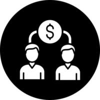 Eigenkapital Crowdfunding Vektor Symbol Stil