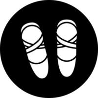 Ballett Schuhe Vektor Symbol Stil