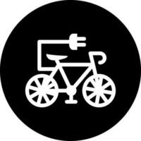 elektrisk cykel vektor ikon stil