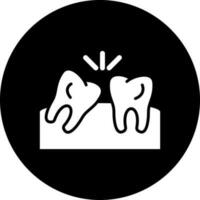 Weisheit Zahn Vektor Symbol Stil