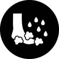 Waschen Fuß Vektor Symbol Stil