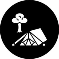 camping vektor ikon stil