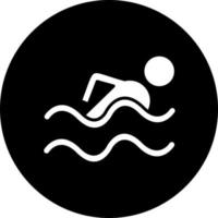 Schwimmen Schwimmbad Vektor Symbol Stil