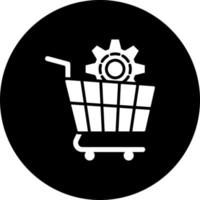 E-Commerce Lösungen Vektor Symbol Stil