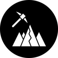 Bergbau Vektor Symbol Stil