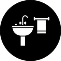 Badezimmer Vektor Symbol Stil