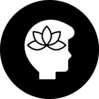 Meditation Vektor Symbol Stil