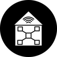 Zuhause Netzwerk Vektor Symbol Stil