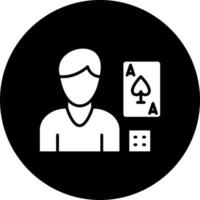 Glücksspiel Sucht Vektor Symbol Stil
