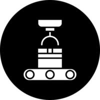 Förderer Roboter Vektor Symbol Stil