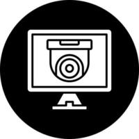 Sicherheit Monitore Vektor Symbol Stil